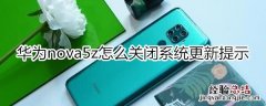 华为nova5z怎么关闭系统更新提示