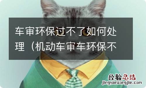机动车审车环保不合格怎么处理 车审环保过不了如何处理