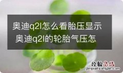 奥迪q2l怎么看胎压显示 奥迪q2l的轮胎气压怎么看