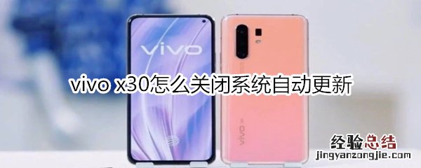 vivo x30怎么关闭系统自动更新