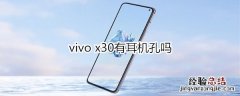 vivo x30有耳机孔吗