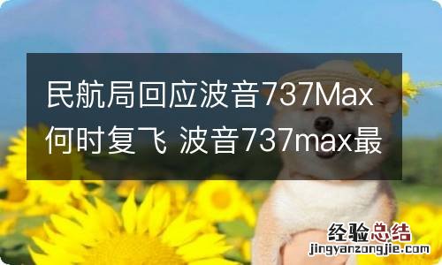 民航局回应波音737Max何时复飞 波音737max最新复飞情况