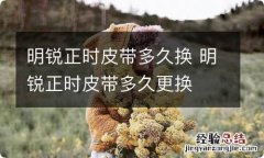 明锐正时皮带多久换 明锐正时皮带多久更换