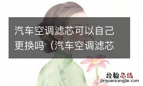 汽车空调滤芯和空气滤芯可以自己更换吗 汽车空调滤芯可以自己更换吗