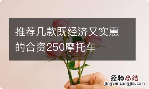 推荐几款既经济又实惠的合资250摩托车