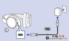 索尼WH-CH700N耳机充电教程