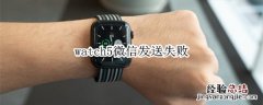 watch5微信发送失败