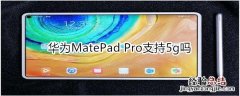 华为MatePad Pro支持5g吗