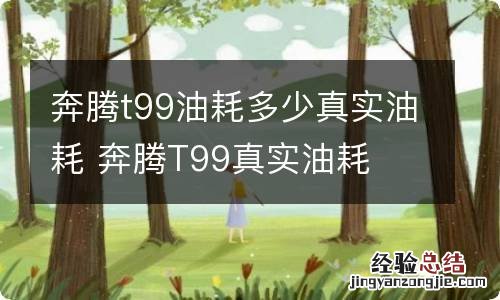 奔腾t99油耗多少真实油耗 奔腾T99真实油耗