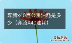 奔腾X40油耗 奔腾x40百公里油耗是多少