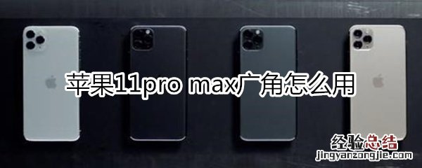 苹果11pro max广角怎么用