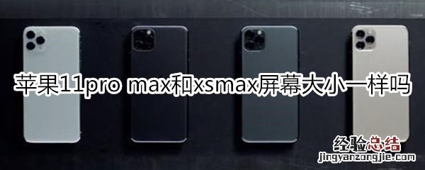 苹果11pro max和xsmax屏幕大小一样吗