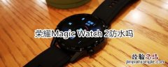 荣耀Magic Watch 2防水吗