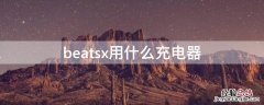 beatsx用什么充电器