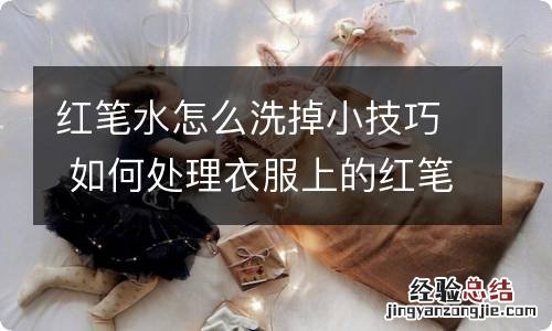 红笔水怎么洗掉小技巧 如何处理衣服上的红笔水