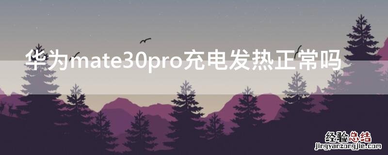 华为mate30pro充电发热正常吗