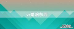 vr是啥东西