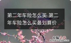 第二年车险怎么买 第二年车险怎么买最划算价格