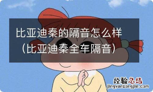 比亚迪秦全车隔音 比亚迪秦的隔音怎么样