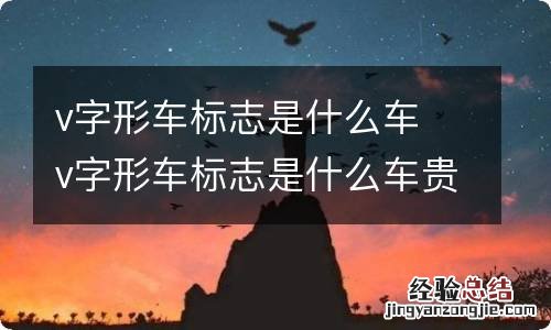 v字形车标志是什么车 v字形车标志是什么车贵吗