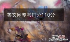 鲁文网参考打分110分