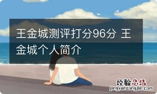 王金城测评打分96分 王金城个人简介