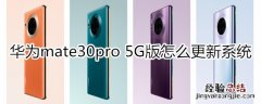 华为mate30pro 5G版怎么更新系统