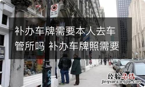 补办车牌需要本人去车管所吗 补办车牌照需要车主本人去吗