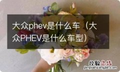 大众PHEV是什么车型 大众phev是什么车