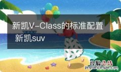 新凯V-Class的标准配置 新凯suv