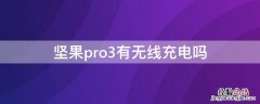 坚果pro3有无线充电吗 坚果pro3支持快充吗