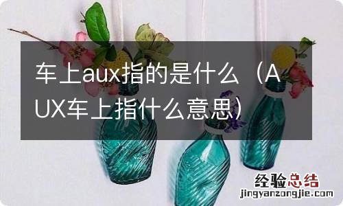 AUX车上指什么意思 车上aux指的是什么