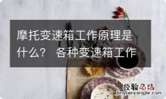 摩托变速箱工作原理是什么？ 各种变速箱工作原理