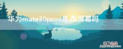 华为mate30proa是2K屏幕吗 华为mate30e pro是2k屏吗