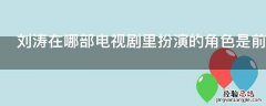 刘涛在哪部电视剧里扮演的角色是前妻