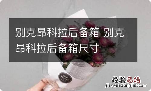 别克昂科拉后备箱 别克昂科拉后备箱尺寸