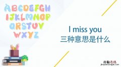 I miss you有几个意思