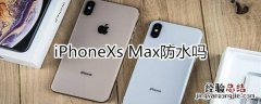 iphonexsmax真防水吗