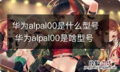 华为alpal00是什么型号 华为alpal00是啥型号