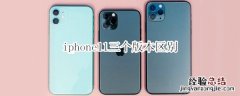 iphone11三个版本区别