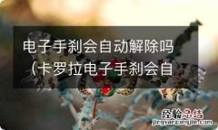 卡罗拉电子手刹会自动解除吗 电子手刹会自动解除吗