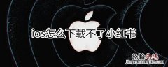 ios小红书下载不了