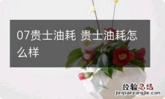 07贵士油耗 贵士油耗怎么样