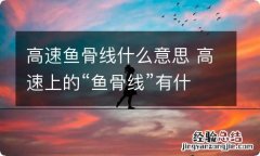 高速鱼骨线什么意思 高速上的“鱼骨线”有什么用?一旦搞不清楚