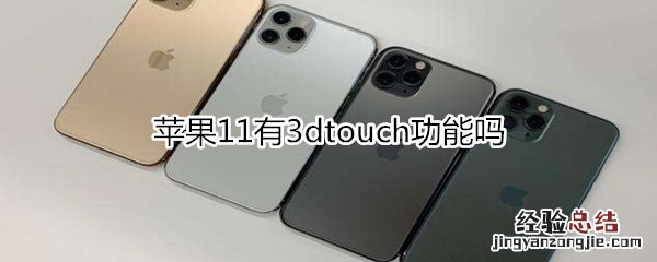 苹果11有3dtouch功能吗