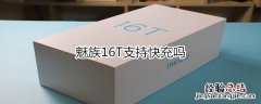 魅族16T支持快充吗