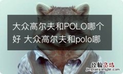 大众高尔夫和POLO哪个好 大众高尔夫和polo哪个好看