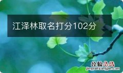 江泽林取名打分102分