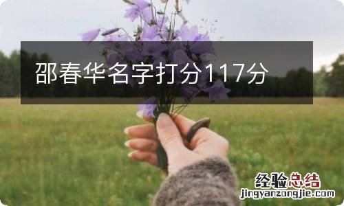 邵春华名字打分117分