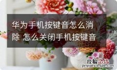 华为手机按键音怎么消除 怎么关闭手机按键音